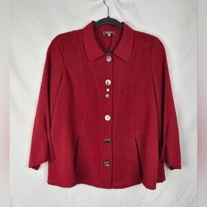 Habitat Clothes To Live In Pleated Boxy Classic Minimalist Classy Top sz S